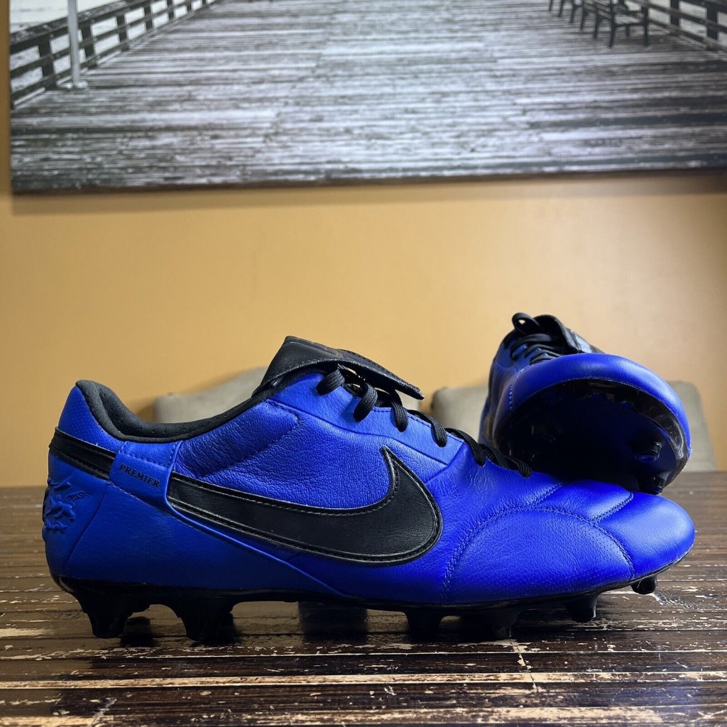 Nike Premier Iii 3 Fg Hyper Royal Black Soccer Cleats At5889-404 Men’s Size 12.5